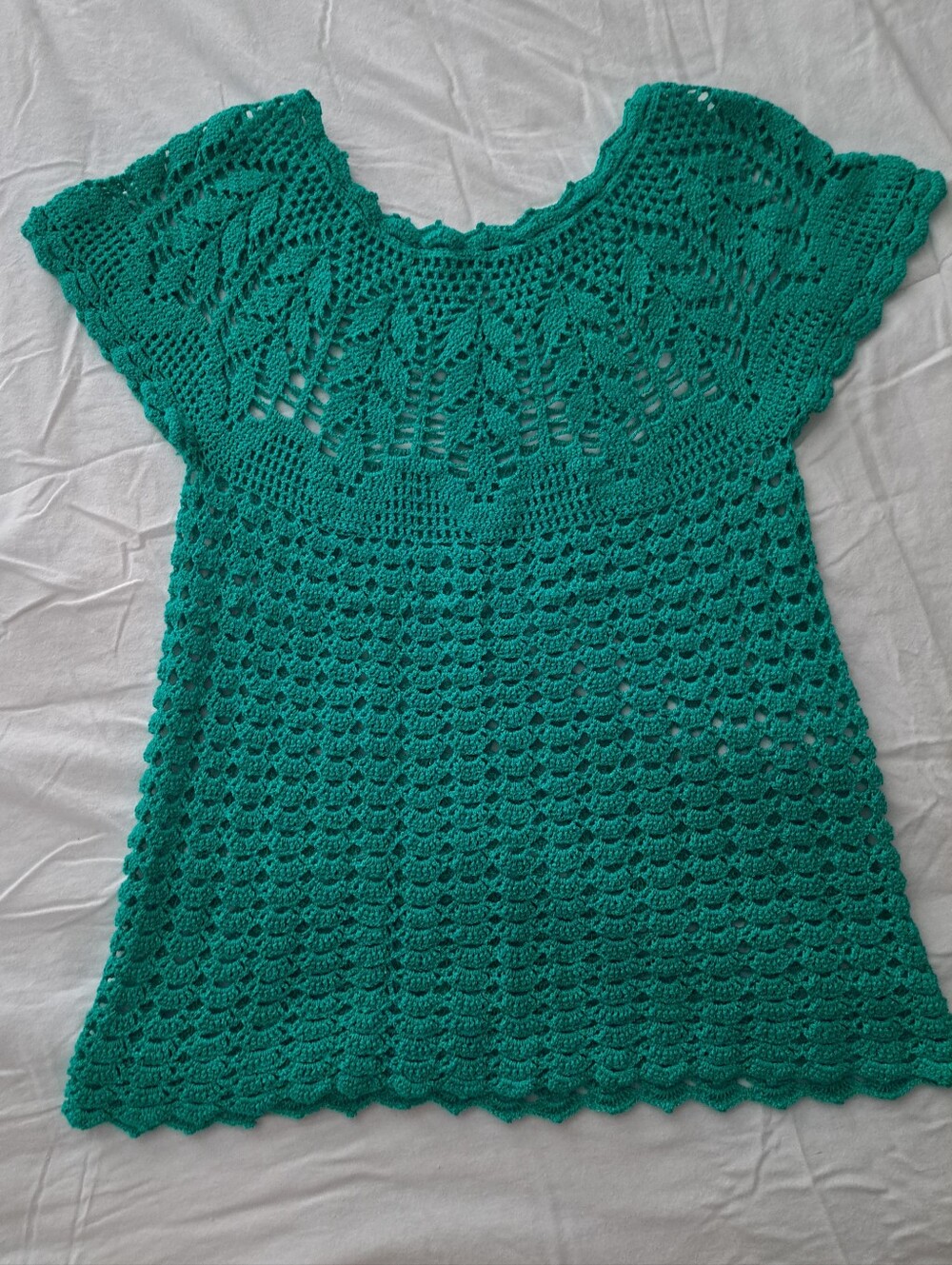 Green Crochet Top